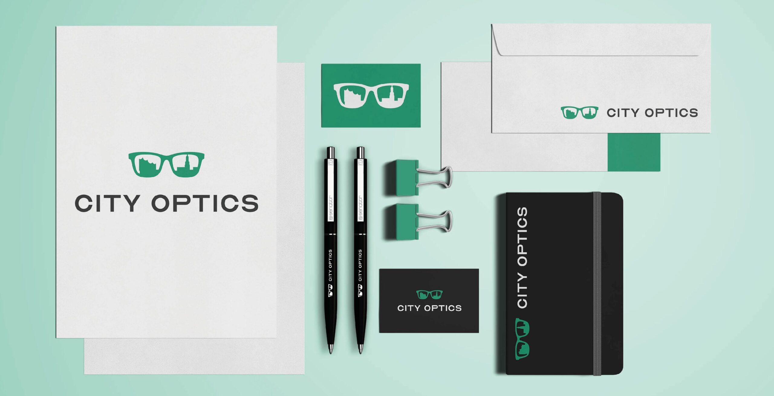 City Optics - Logo Variante 1 - Corporate Design, Stationery, grafische Elemente City Optics - Logo Variante 1 - Corporate Design, Stationery, grafische Elemente