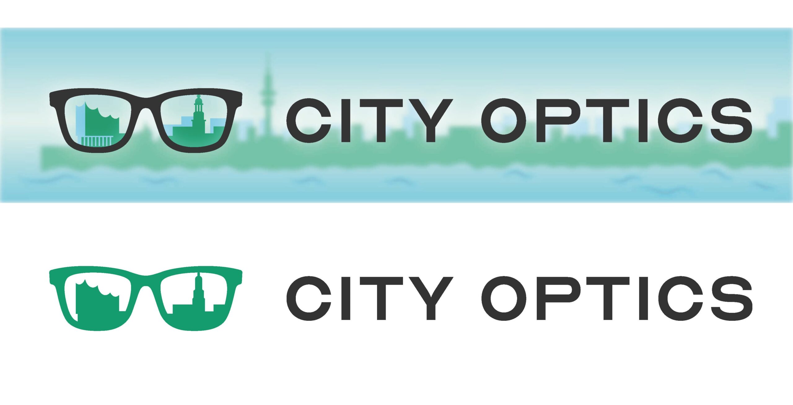 City Optics - Logo Variante 1 - Farben und Hintergrund City Optics - Logo Variante 1 - Farben und Hintergrund
