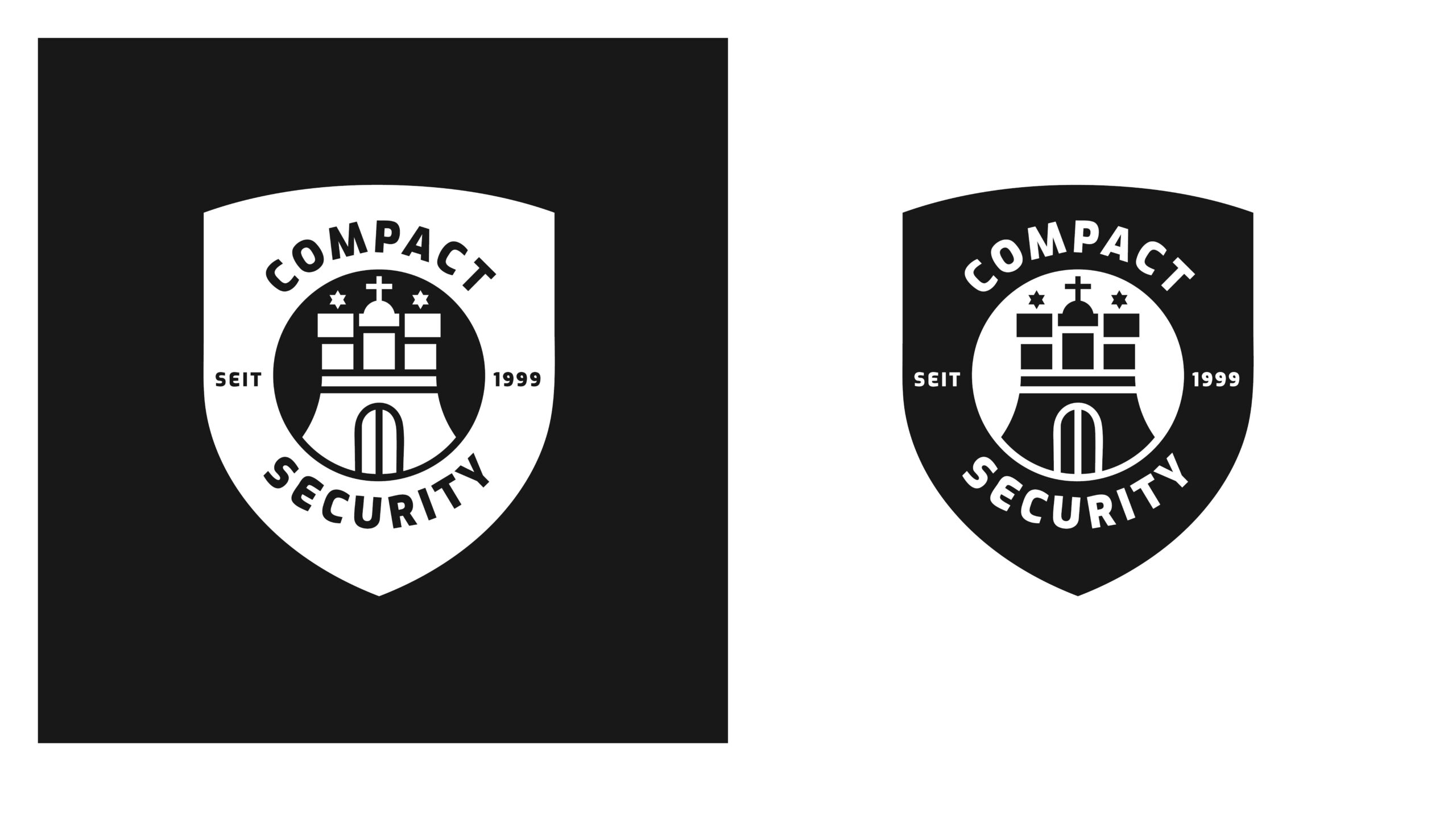 Compact Security - Logo Variante 3 - quadratisch Compact Security - Logo Variante 3 - quadratisch