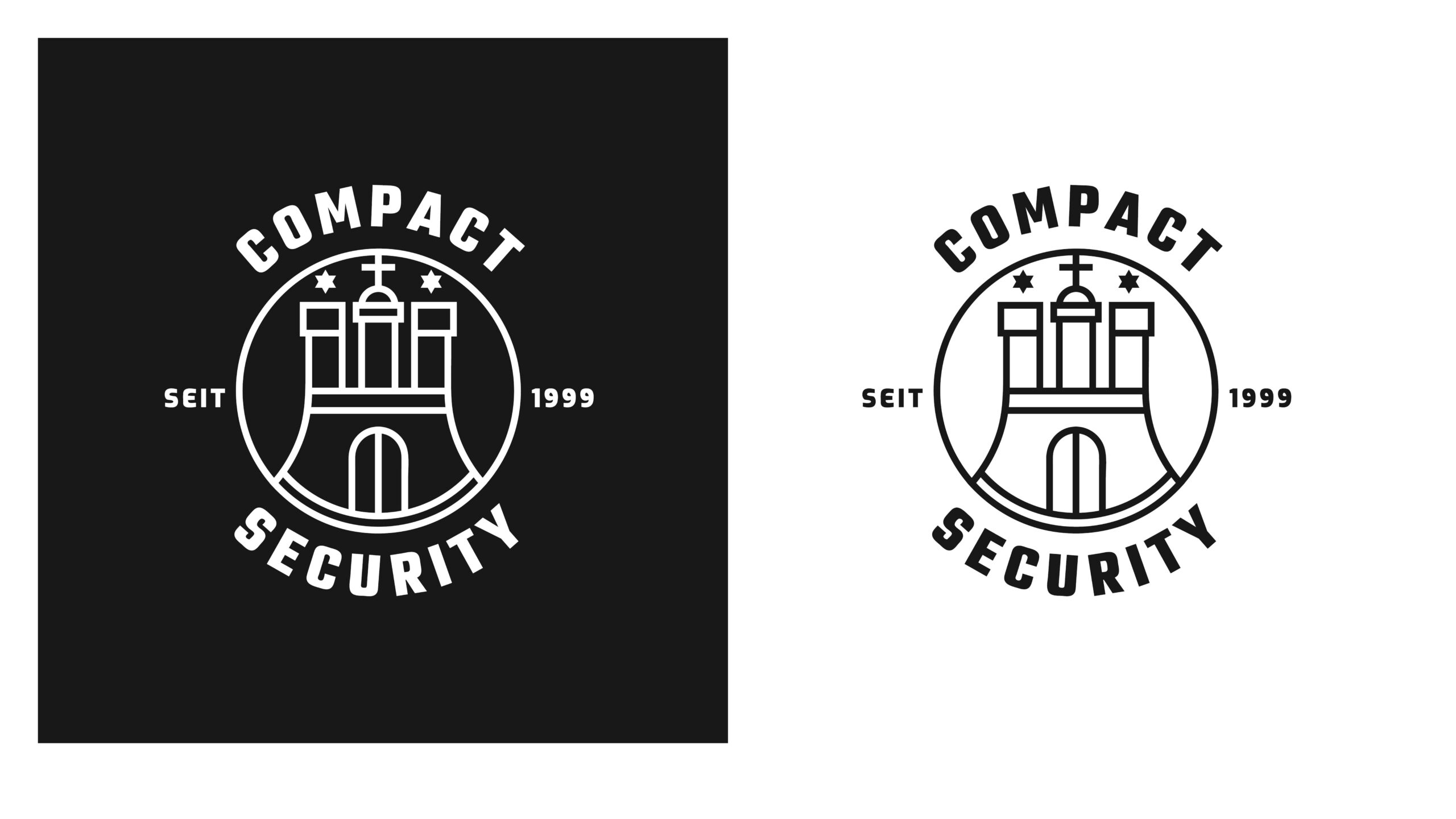 Compact Security - Logo Variante 1 - quadratisch Compact Security - Logo Variante 1 - quadratisch