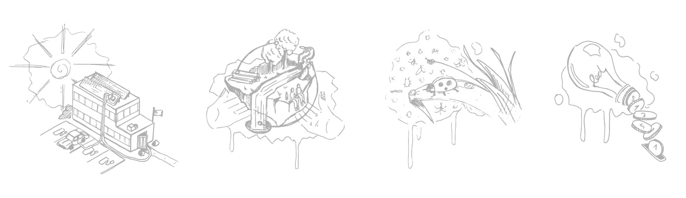 Klimapartner Wedel - Vier Motive - Skizzen Scriblle Ideen Handzeichnen Klimapartner Wedel - Vier Motive - Skizzen Scriblle Ideen Handzeichnen
