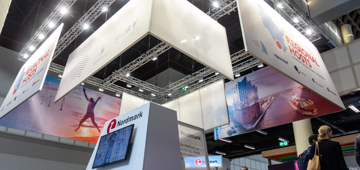LifeScience Nord – Regional Hosts - Messestand - Messedesign, Print, Druck LifeScience Nord – Regional Hosts - Messestand - Messedesign, Print, Druck