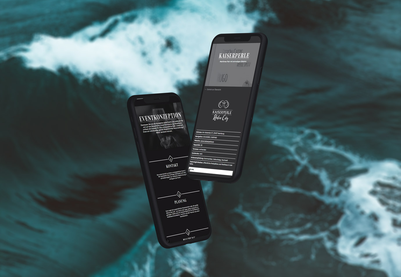 Viermaster Catering - Website mobile, Responsive Design Viermaster Catering - Website mobile, Responsive Design